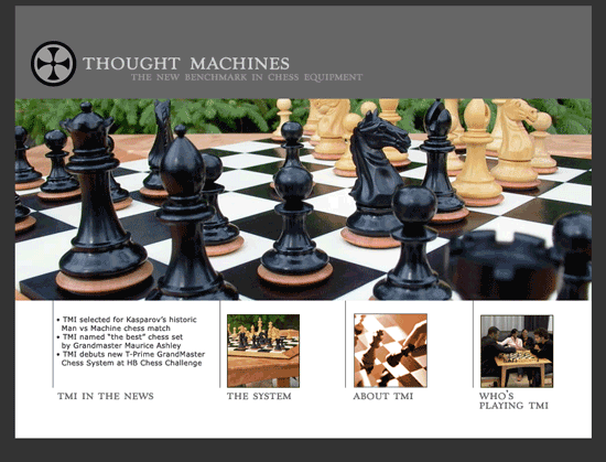 Thought Machines website design