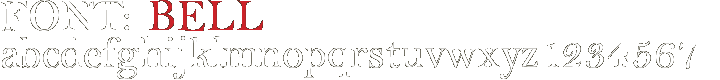font Monotype Bell