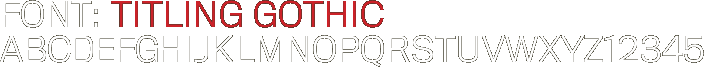 font titling gothic