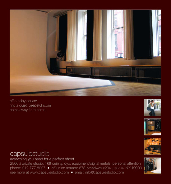 Capsule print ad