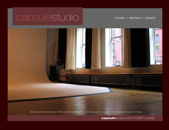 New York Event Space web design C1