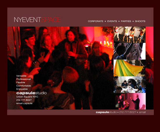 New York Event Space web design 5