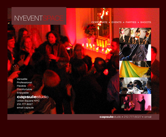 New York Event Space web design 6