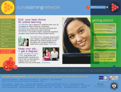 SUNY Learning Network logo design 4